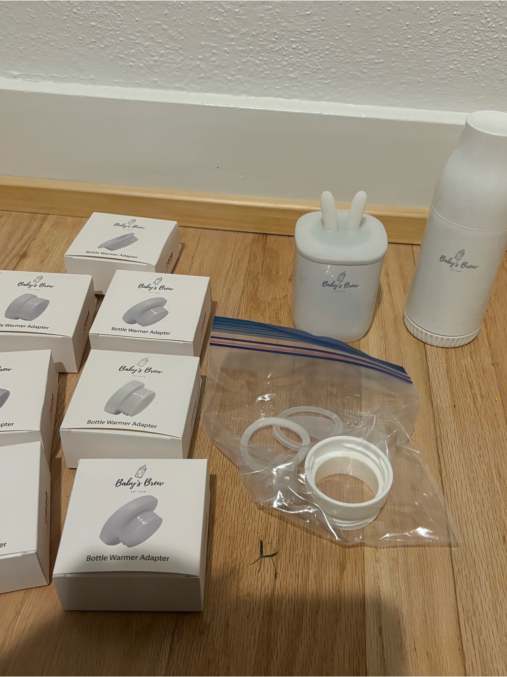 Baby's Brew White Bottle Warmer Accessories Set